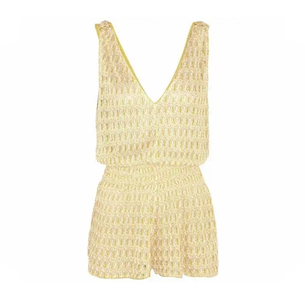 MISSONI KNIT YELLOW ROMPER SIZE 32